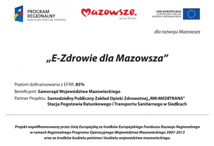 Projekt E-Zdrowie dla Mazowsza